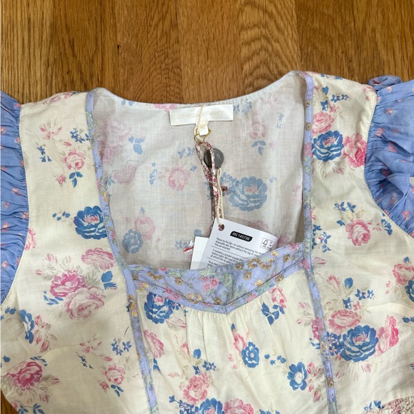 LoveShackFancy lyna White and Blue Dress - Picture 9 of 9